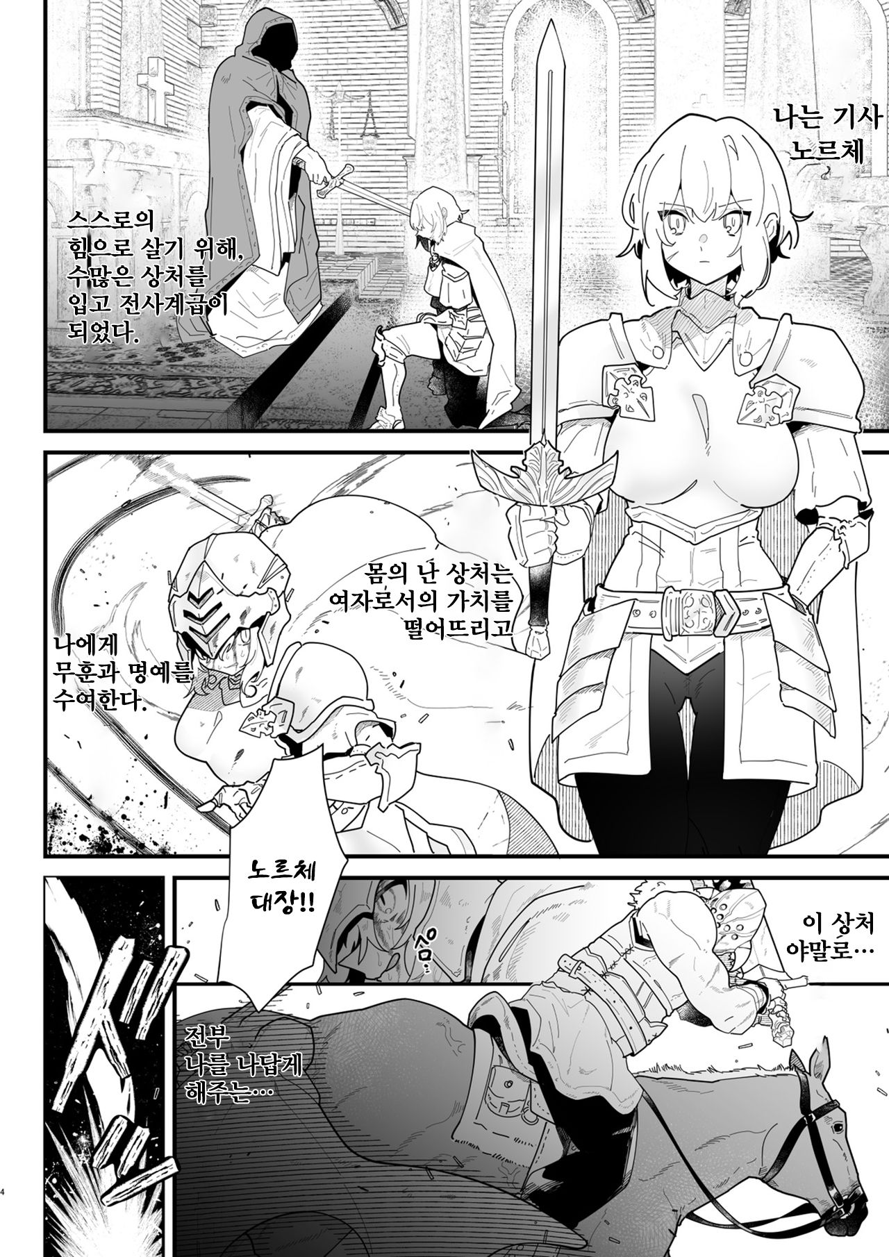 Onna kishi noruche no junan | 여기서 노르체의 수난 page 2 full