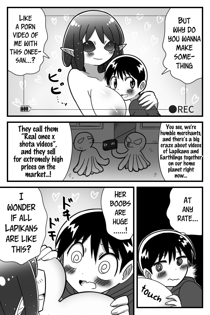 Uchuujin ni Rachi Sarete Uchuujin Muke AV ni Shutsuen Shichatta Shounen no Hanashi | A story about a boy who was abducted by aliens and asked to make an alien orientated porno page 4 full