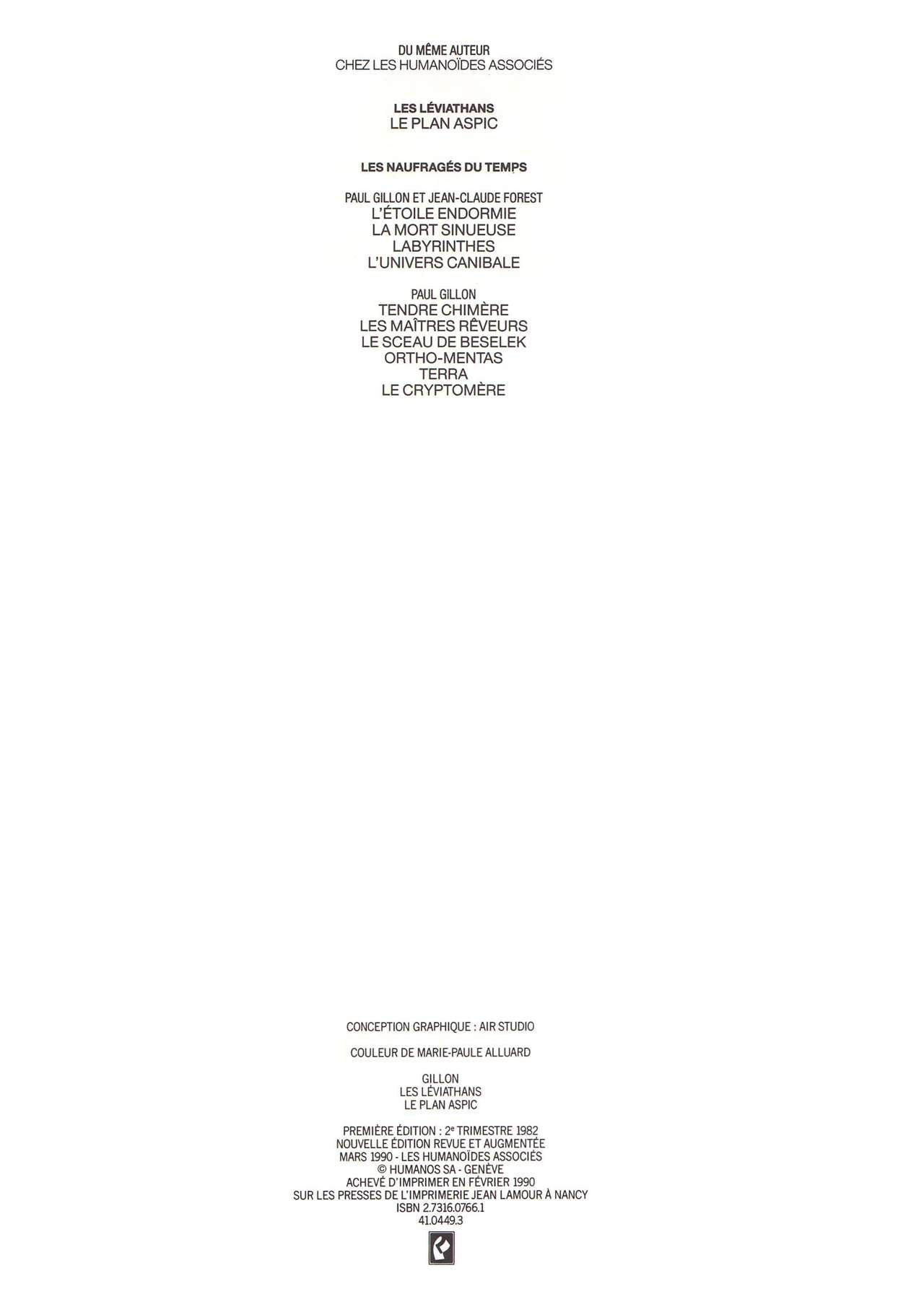 Paul Gillon - Les Léviathans #1 - Le Plan Aspic page 3 full