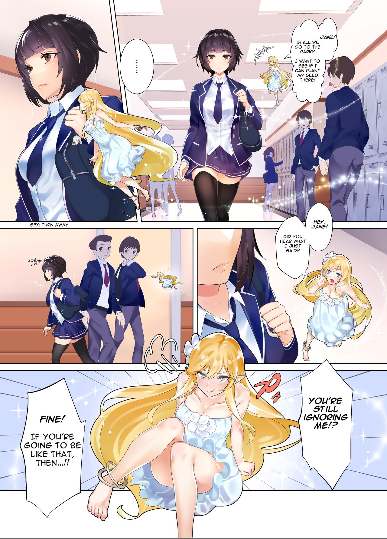 Jane transforming at school manga page 2 full