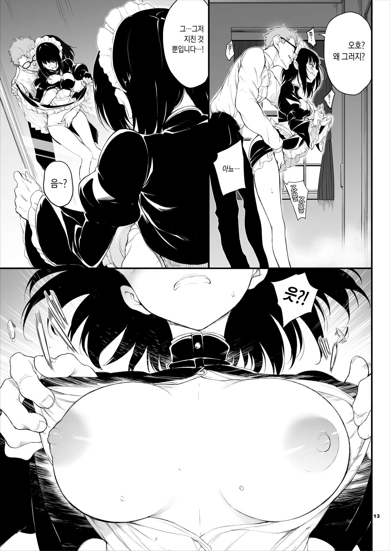 Maid Kyouiku. -Botsuraku Kizoku Rurikawa Tsubaki- | 메이드 교육. -몰락귀족 루리카와 츠바키- page 12 full