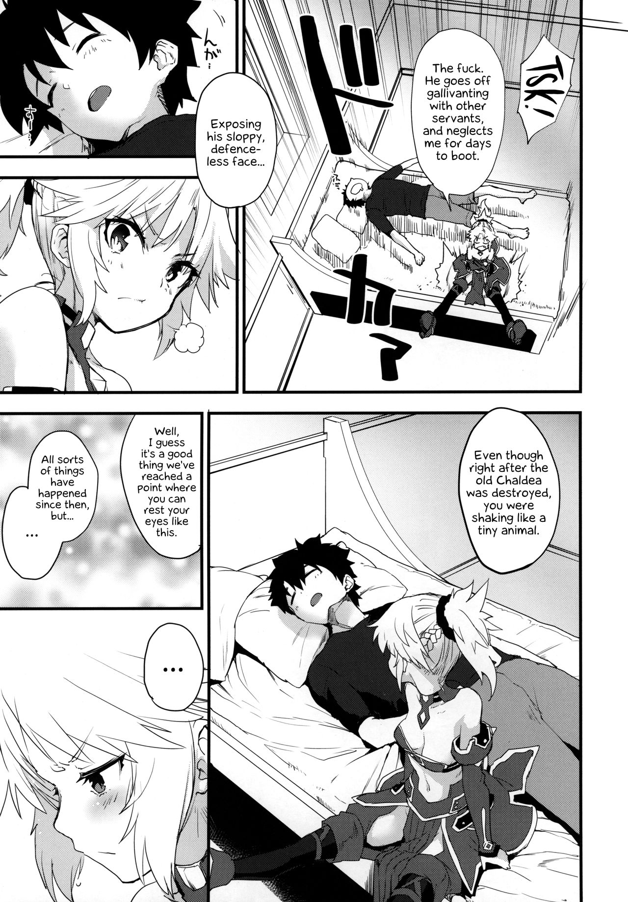 Master no Sei da zo... | This is your fault Master... page 4 full