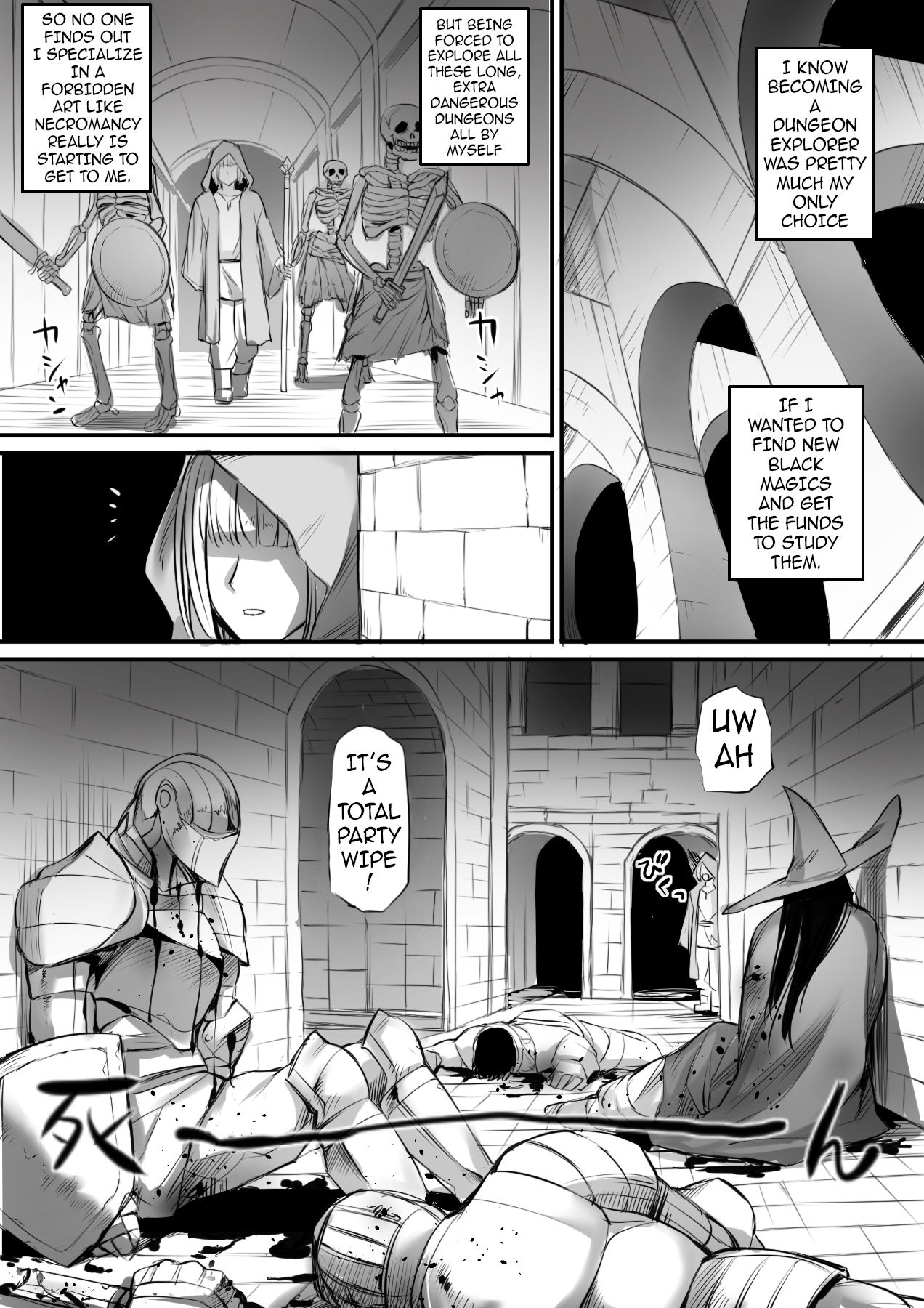 Meikyuu de Kakutou Musume no Shitai o Hirotte Jiangshi ni Shitemita Hanashi | The Story of How After Finding the Corpse of a Martial Arts Girl in a Dungeon, I Tried to Make a Jiangshi page 2 full