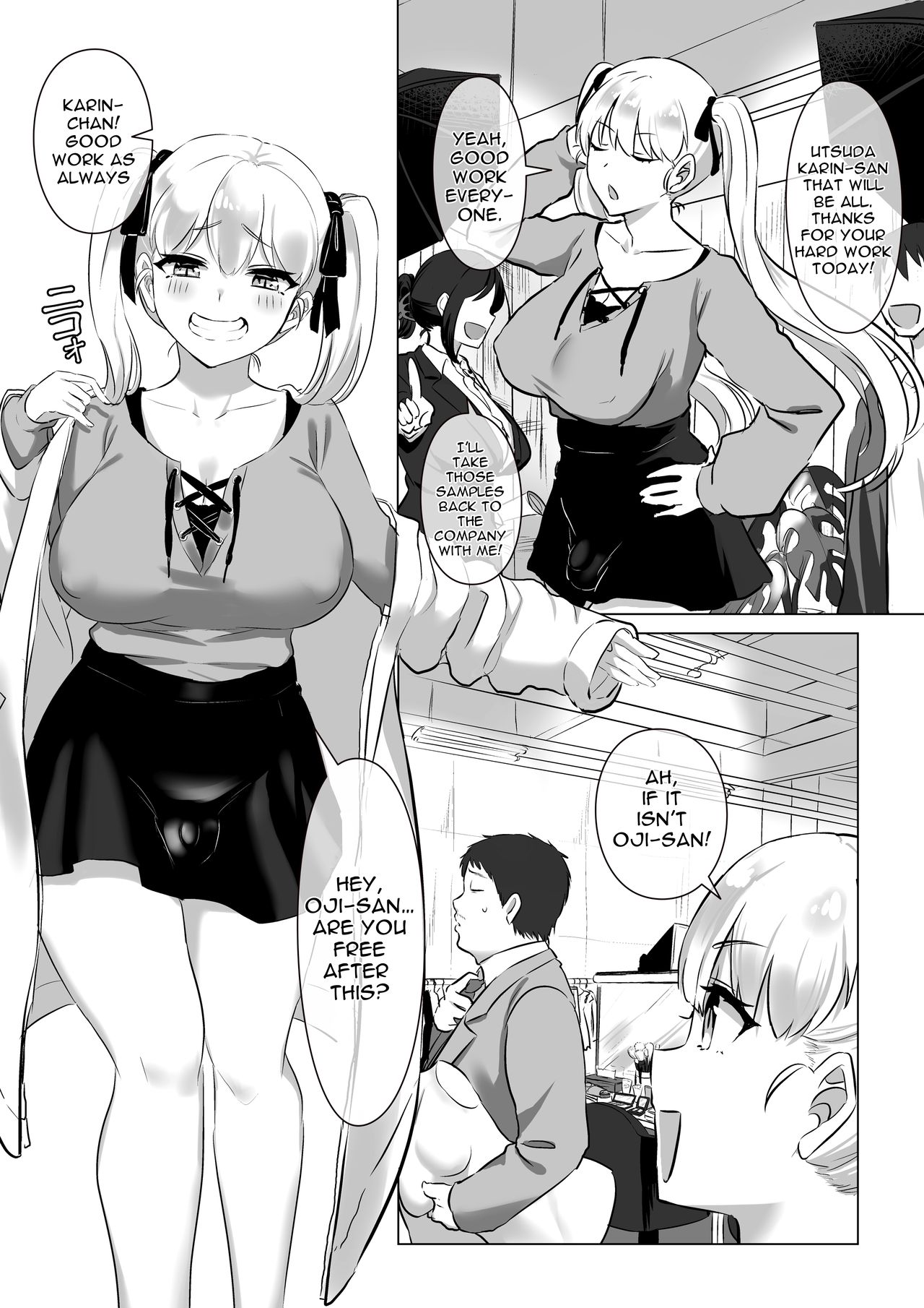 Futa Gal DokuMo Souda Karin Datsu Seikatsuku de Love Love Gohoushi!! | Curing The Aches Of The Day With Futa Gal Amateur Model Karin's Lovey Dovey Service page 2 full