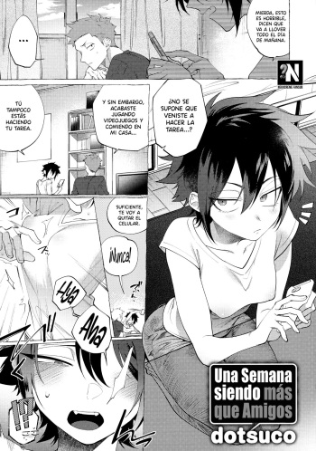 [dotsuco] Isshuukan Friends | Una Semana siendo más que Amigos (Mesudachi Anthology) [Spanish] [NekoCreme] cover