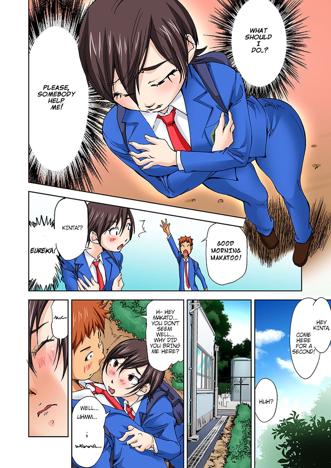 Nyotaika Suieibu ~Ikutabi Onna ni Nacchau Ore no Karada | Nyotaika Swim Club ~I Turn into a Girl When I Cum!~Partial 3-4 page 10 full
