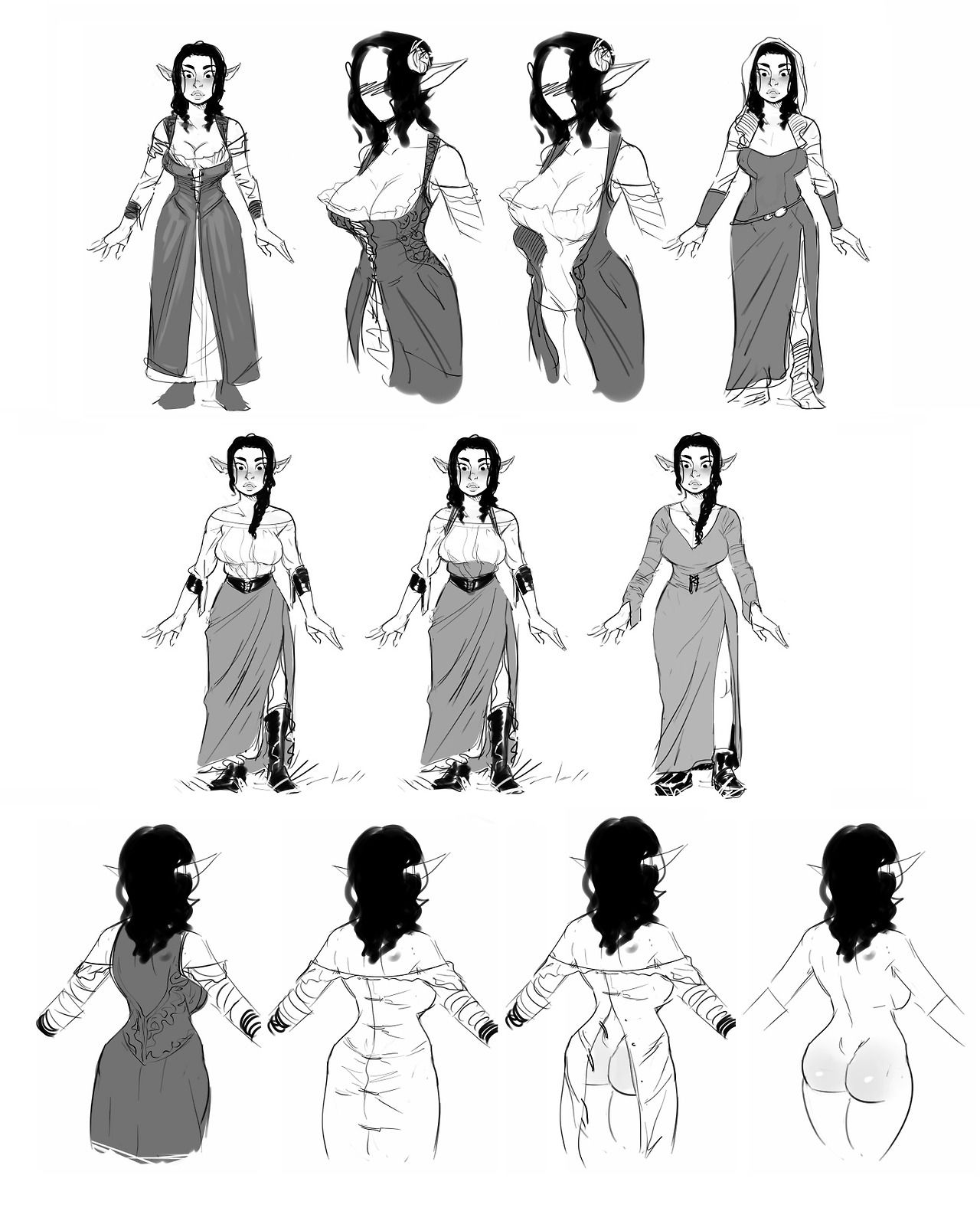 Alfie  - Omake - Artwork - Sketches page 12 full