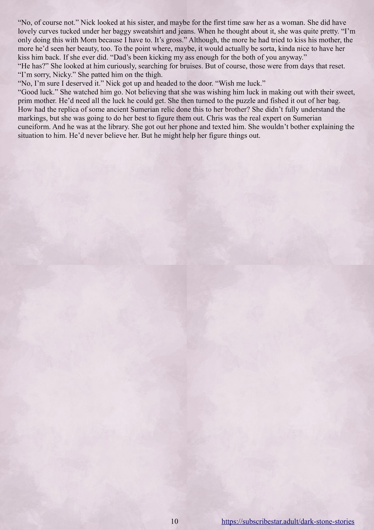 Enki's Puzzle Chapter 1: Dark Stone Stories page 11 full
