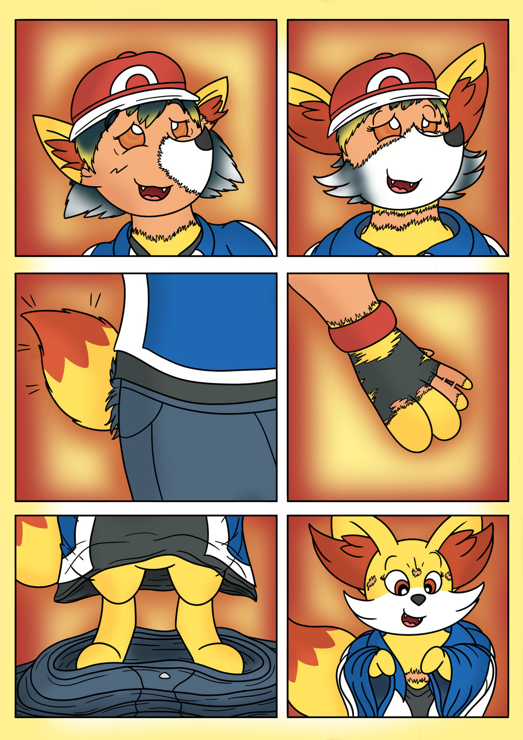 Ash Fennekin TF TG AR Comic page 2 full