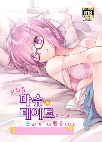 [O-Penguin (Ramen-Penguin)] Sekkaku Mash to Date Suru no ni Ooame ni Natte Shimatta | 모처럼 마슈와 데이트 하는데 큰비가 내렸습니다 (Fate/Grand Order) [Korean] cover