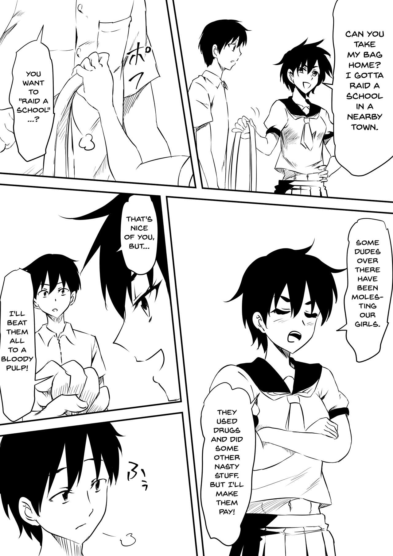 Onna Banchou Haiboku! Mesu Ochi! | A Girl Delinquent's Defeat! Falling And Becoming a Bitch! page 3 full