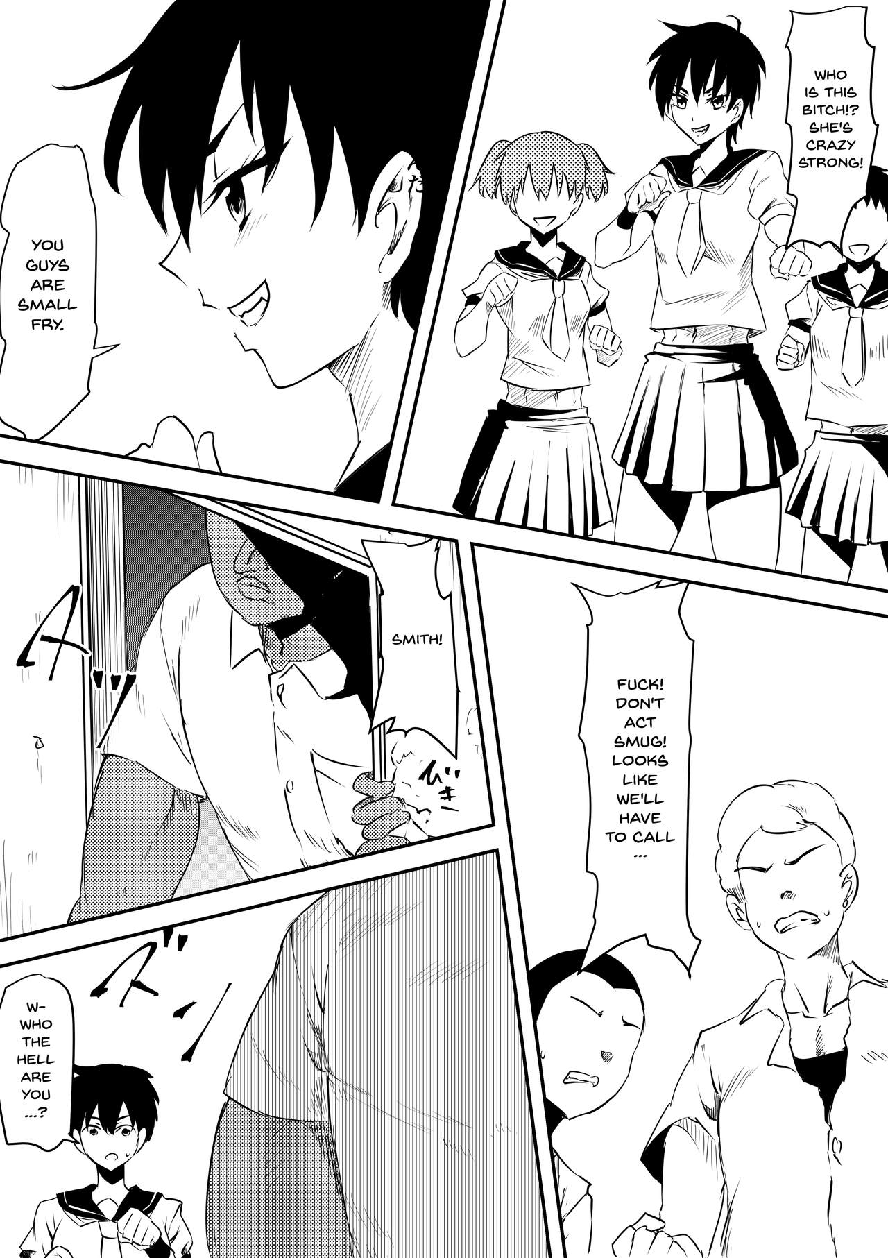 Onna Banchou Haiboku! Mesu Ochi! | A Girl Delinquent's Defeat! Falling And Becoming a Bitch! page 5 full