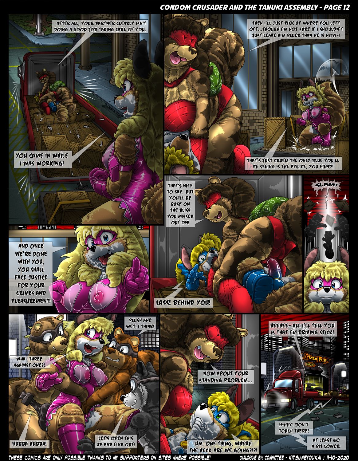 Condom Crusader and the Tanuki Assembly by Kitsune Youkai page 12 full