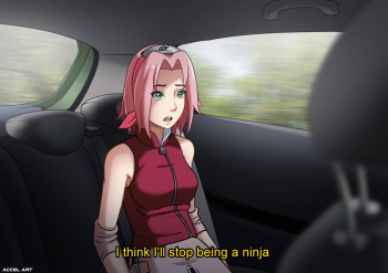[Accel Art] Sakura haruno - waifu taxi cover