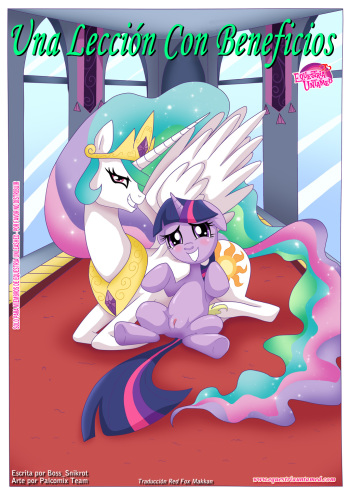 [Palcomix] Una Lección Con Beneficios (My Little Pony: Friendship is Magic) [Spanish] [Red Fox Makkan] cover