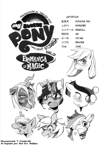 (C83) [Sindoll(Various)] Mi Sukebe Pony, Eromanga es Magia (My Little Pony: Friendship is Magic) [Uncensure] [Spanish] [Red Fox Makkan] cover