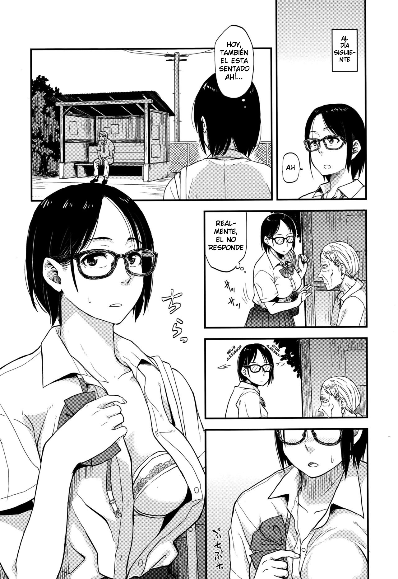 Sayako At The Bus Stop page 5 full