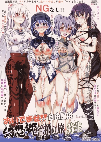 (C86) [Nyuu Koubou (Nyuu)] Oidemase!! Jiyuu Fuuzoku Gensoukyou 2-haku 3-kka no Tabi - Yayoi (Touhou Project) [English] [Hong_Mei_Ling] cover