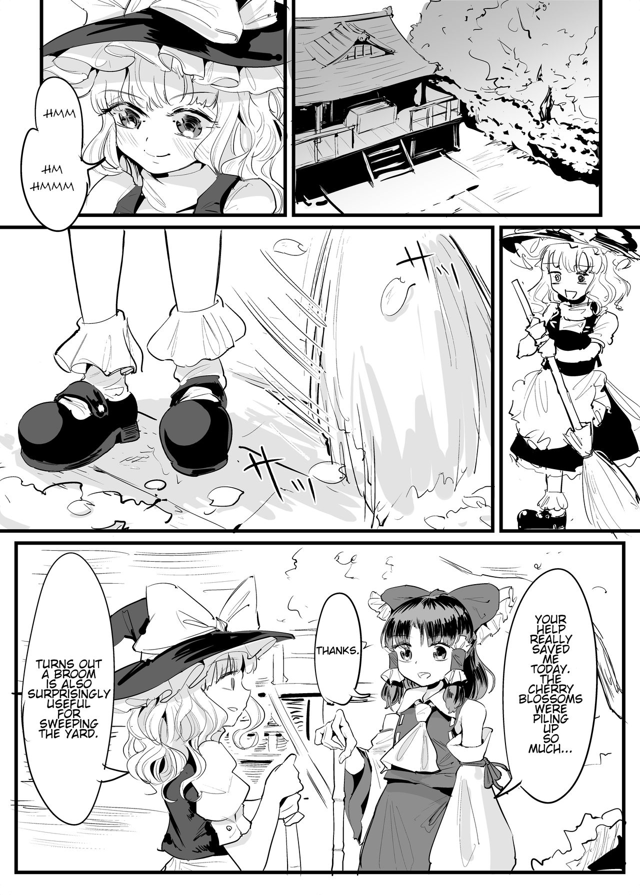 Marisa Shokushu Manga | A Marisa Tentacle Manga page 1 full