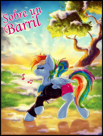 [Dimwitdog] Over a Barrel | Sobre Un Barriil (My Little Pony: Friendship is Magic) [Spanish] [Red Fox Makkan] cover