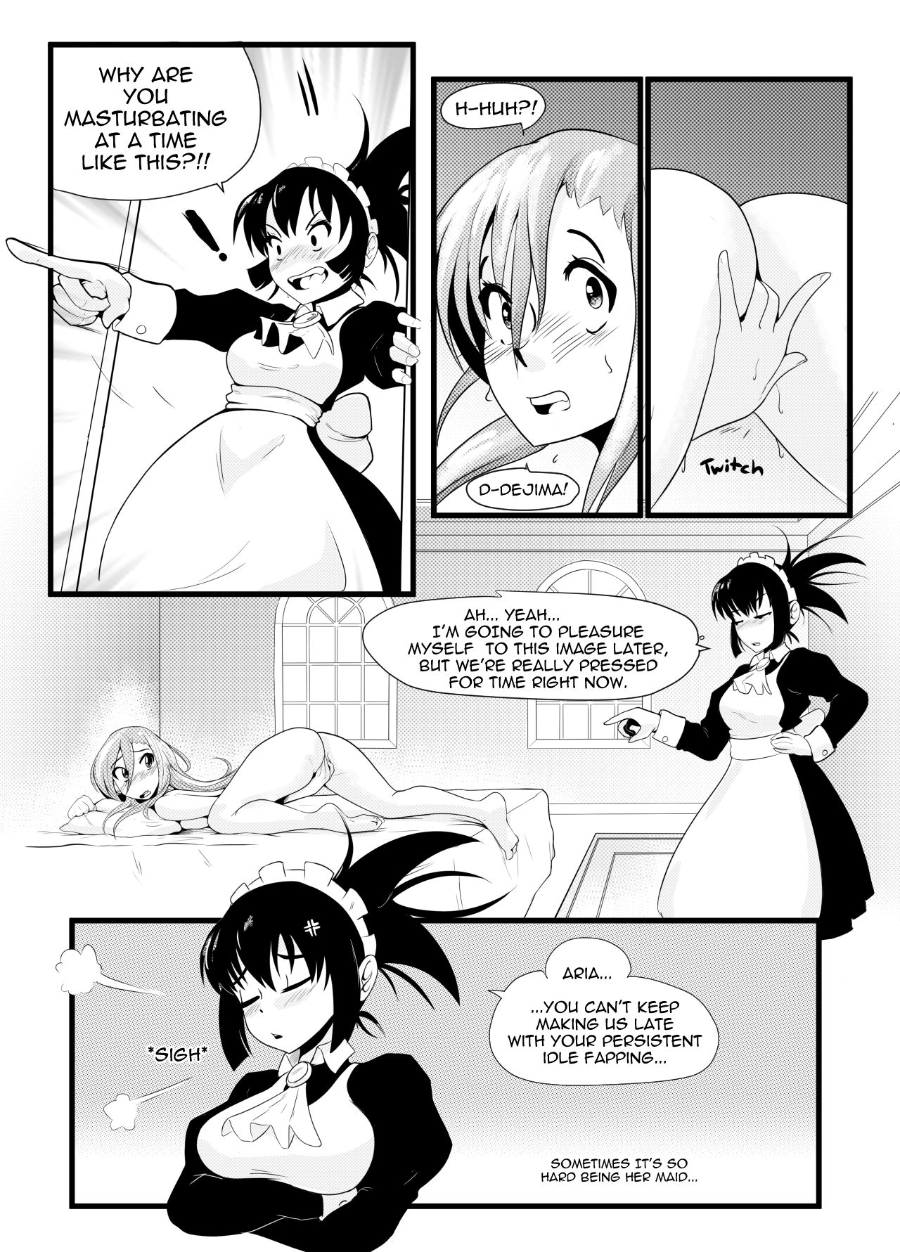 I Was Caught Masturbating by My Maid and She Locked Me in a Chastity Belt! page 3 full
