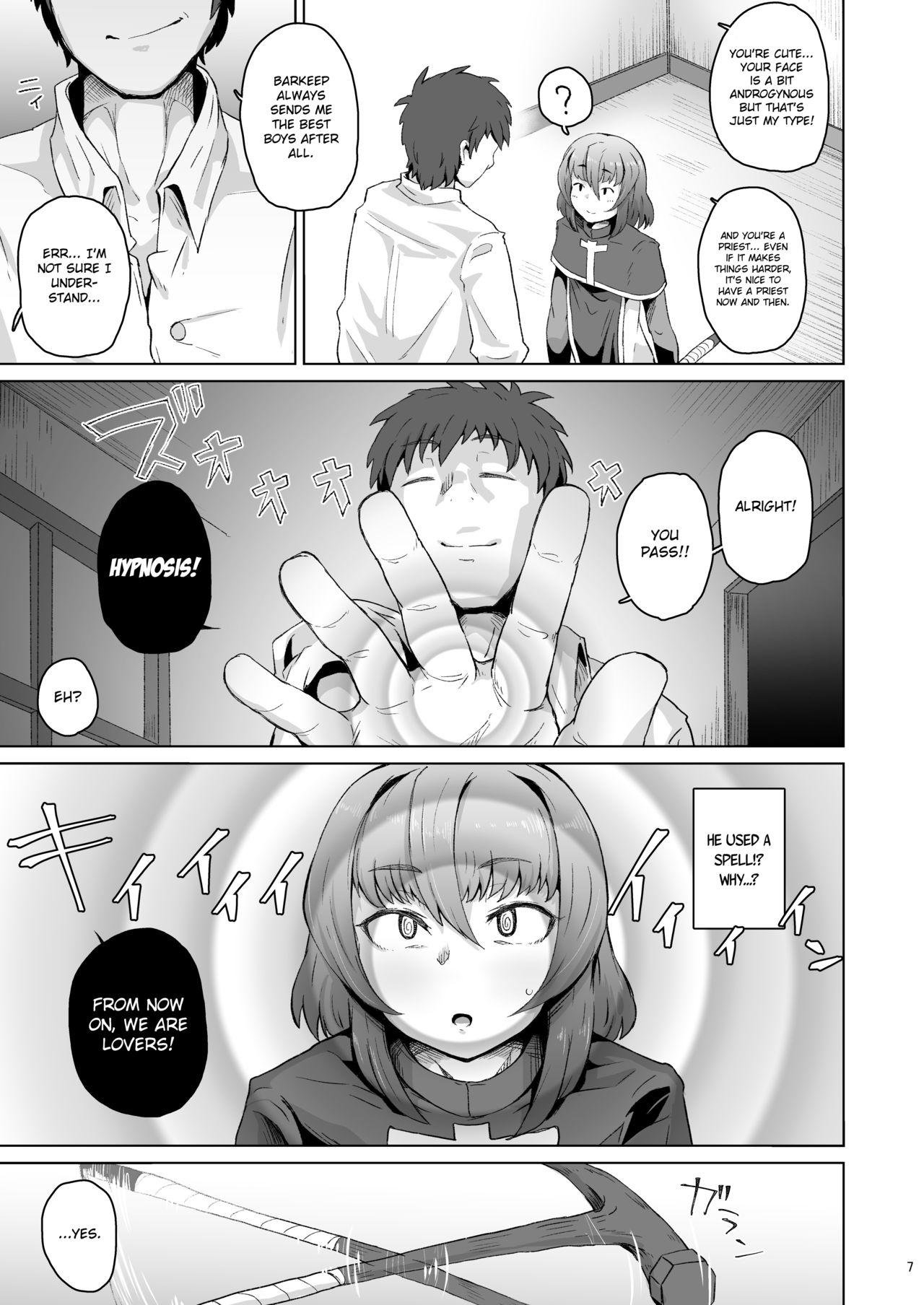 Souryo Saimin -Shasei Taboo na Otokonoko o Kyousei Ketsu Acme- | Priest Hypnosis -Forcing Celibate Crossdressing Priest to Ejaculate- page 6 full