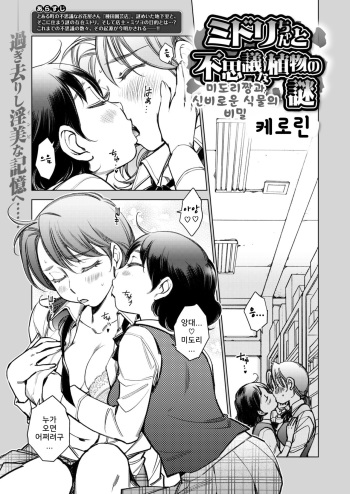 [Kerorin] Midori-chan to Fushigi na Shokubutsu no Nazo | 미도리짱과 신비로운 식물의 비밀 (COMIC X-EROS #68) [Korean] [Digital] cover