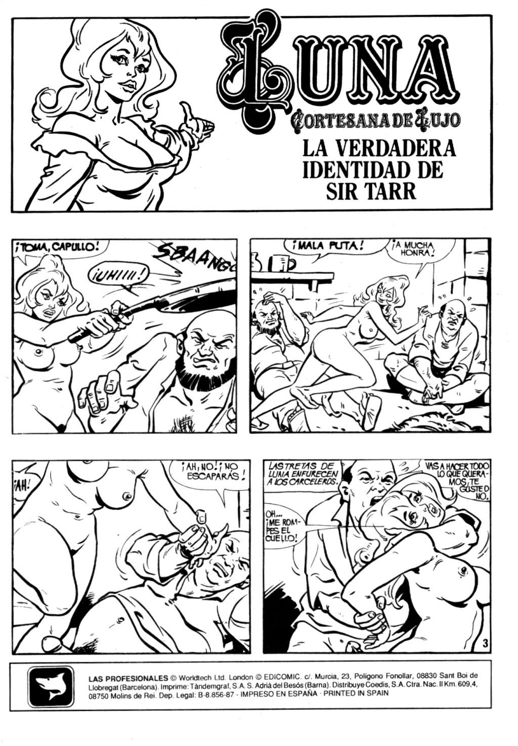 Luna - Cortesana de lujo 09 - La verdadera identidad de Sir Tarr page 1 full