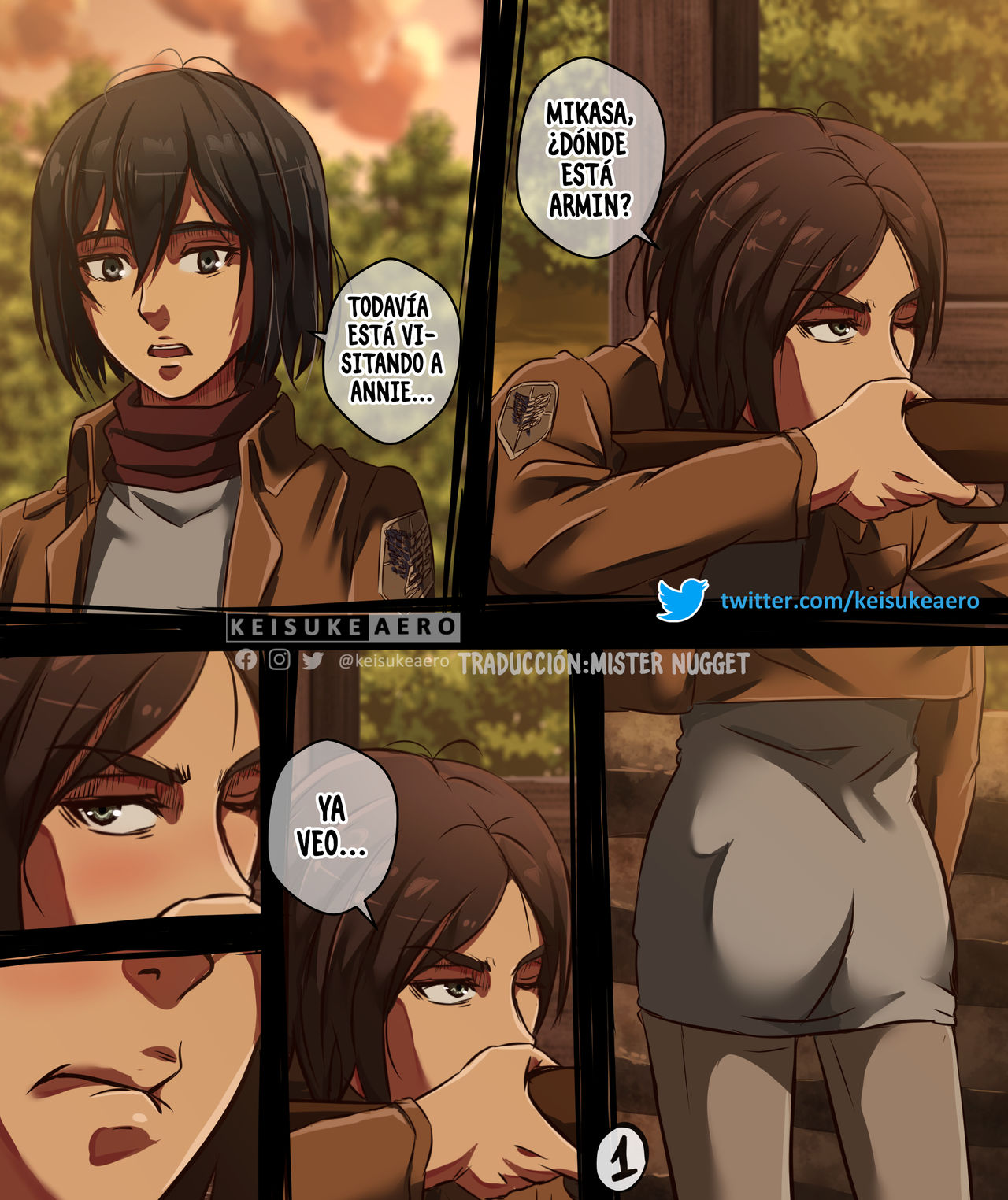 Eren x Mikasa R-18 | Attack on Titan page 1 full
