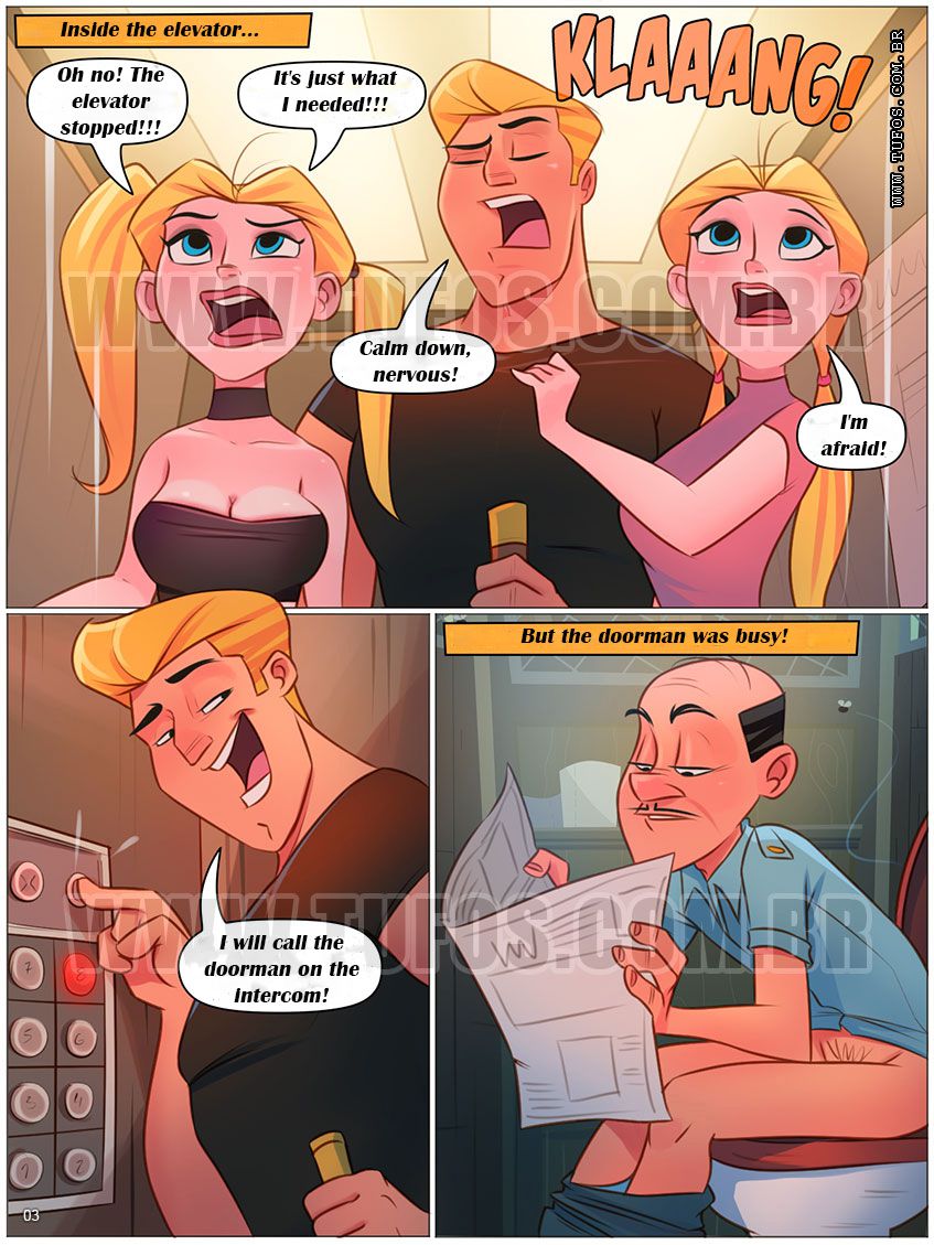 Familia Suruba  - 9 -Crash in the elevator - english page 3 full