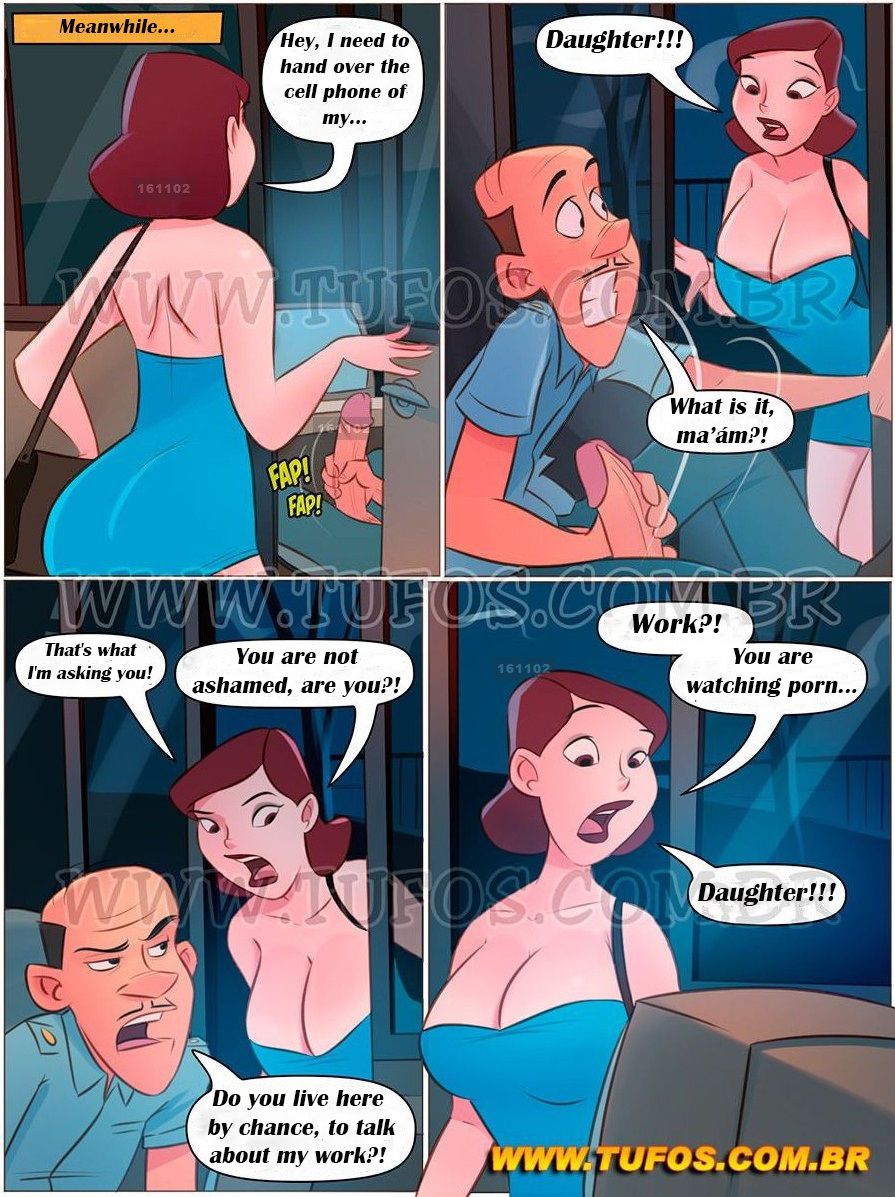 Familia Suruba  - 9 -Crash in the elevator - english page 8 full