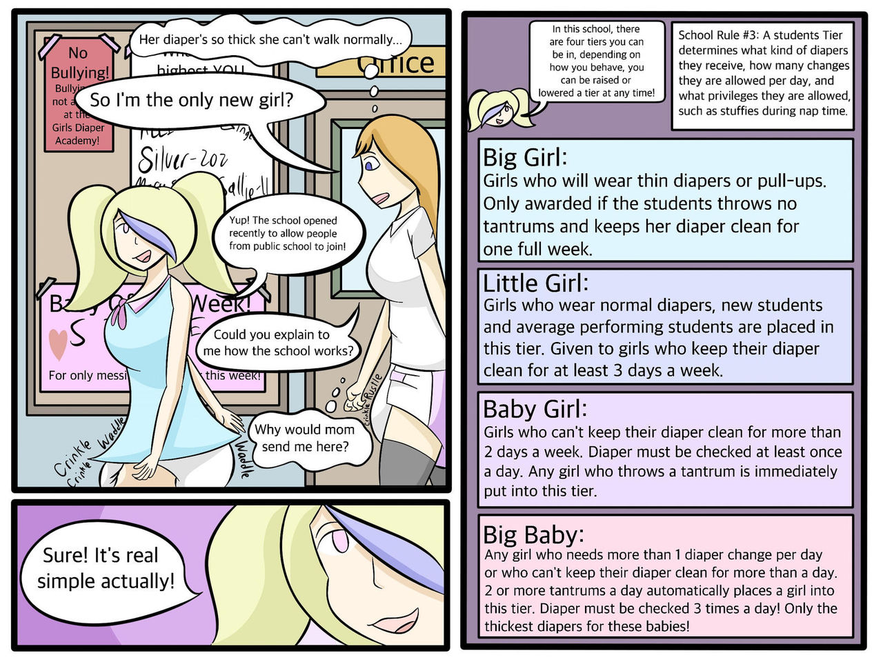 Diaper Girl Messy Academy page 4 full