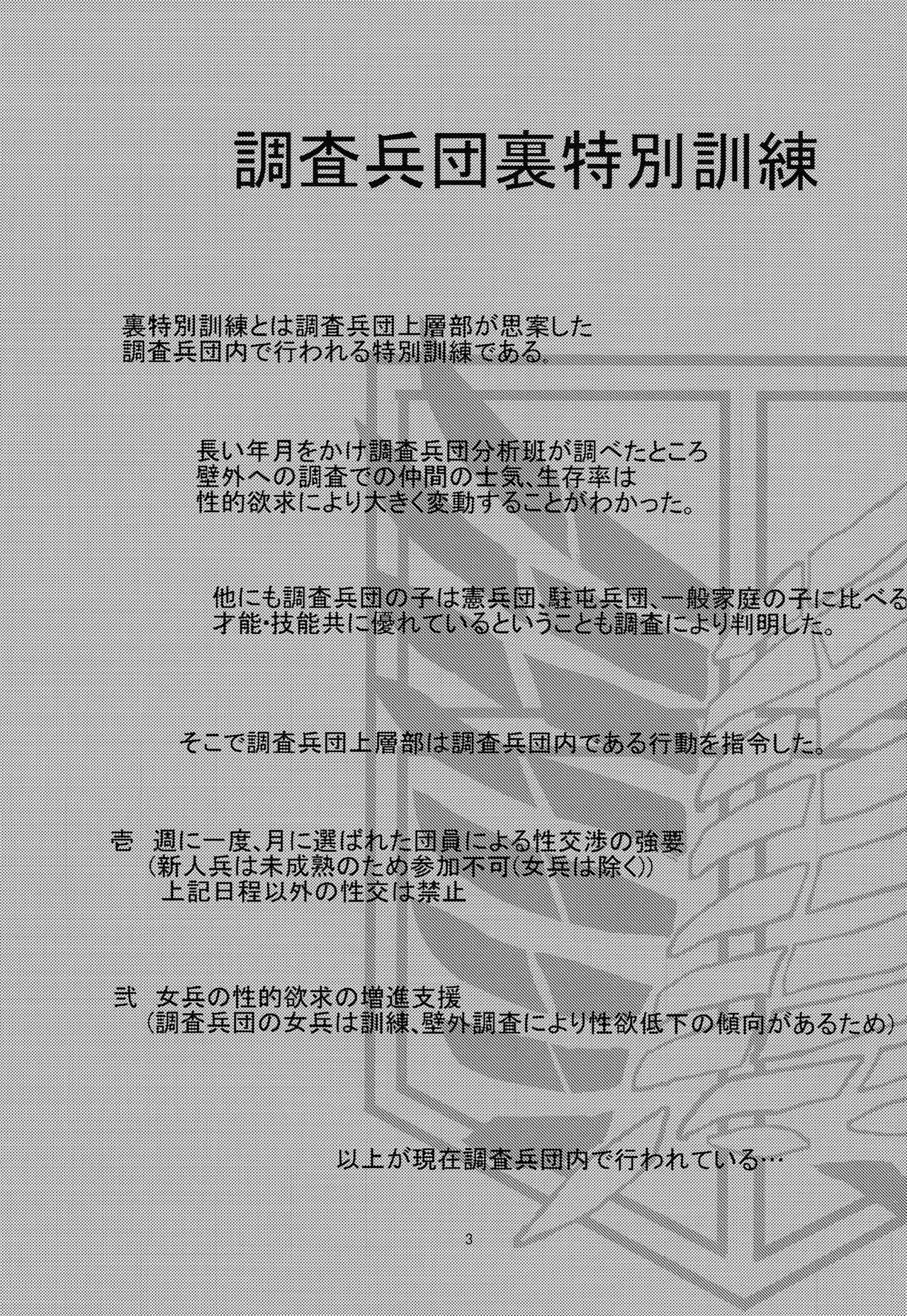 Chousa Heidan Ura Tokubetsu Kunren | Entrenamiento especial para el cuerpo de exploradores page 3 full