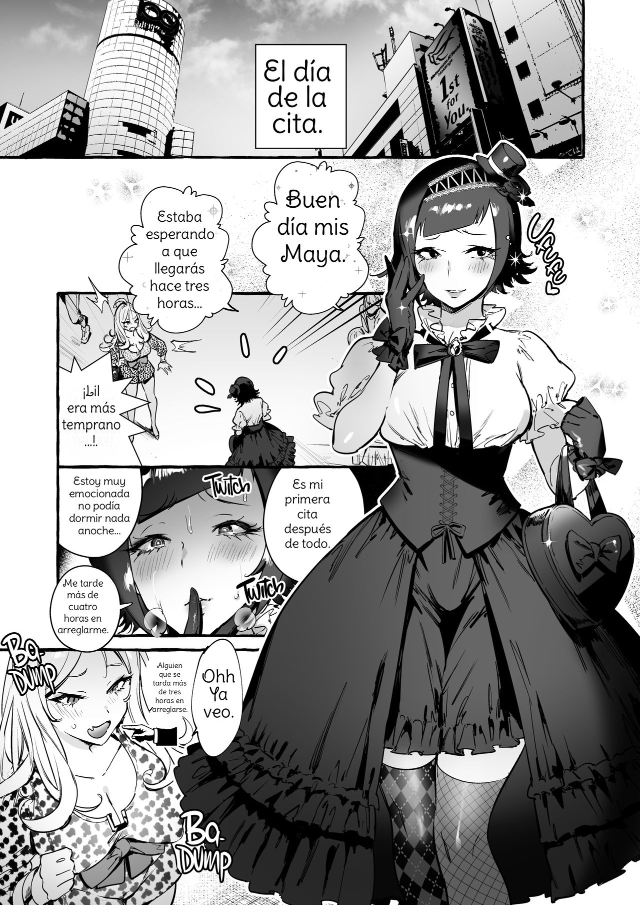 Futanari-san to Nonke-san ♀ Hatsu Date Hen | Straight Girl Meets Futa: The First Date page 10 full