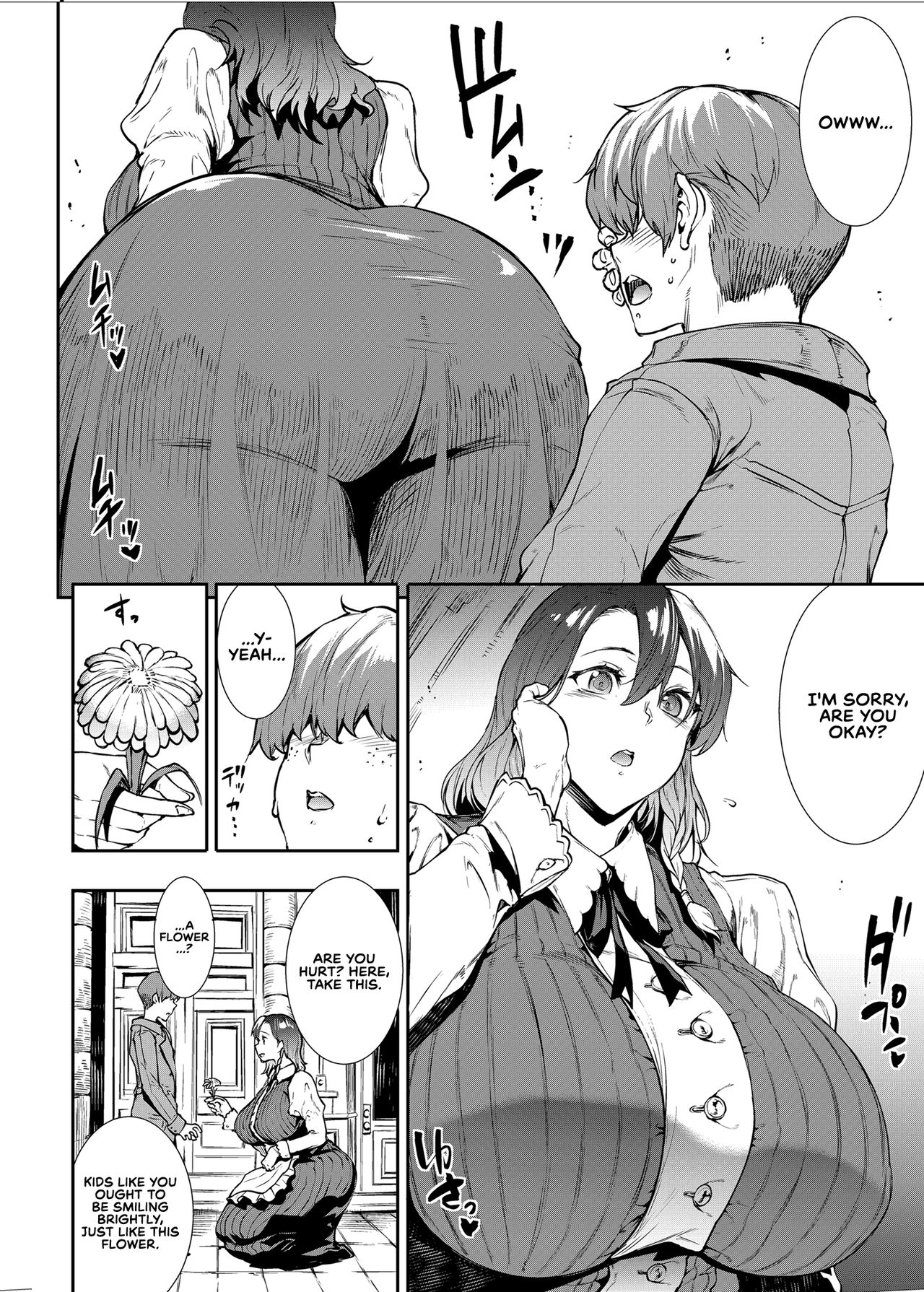 Flower Vendor ~Hanauri Onee-san ni Yasashiku Fudeoroshi~ | Flower Vendor ~Gently Losing My Virginity To Miss Flower Vendor~ page 8 full