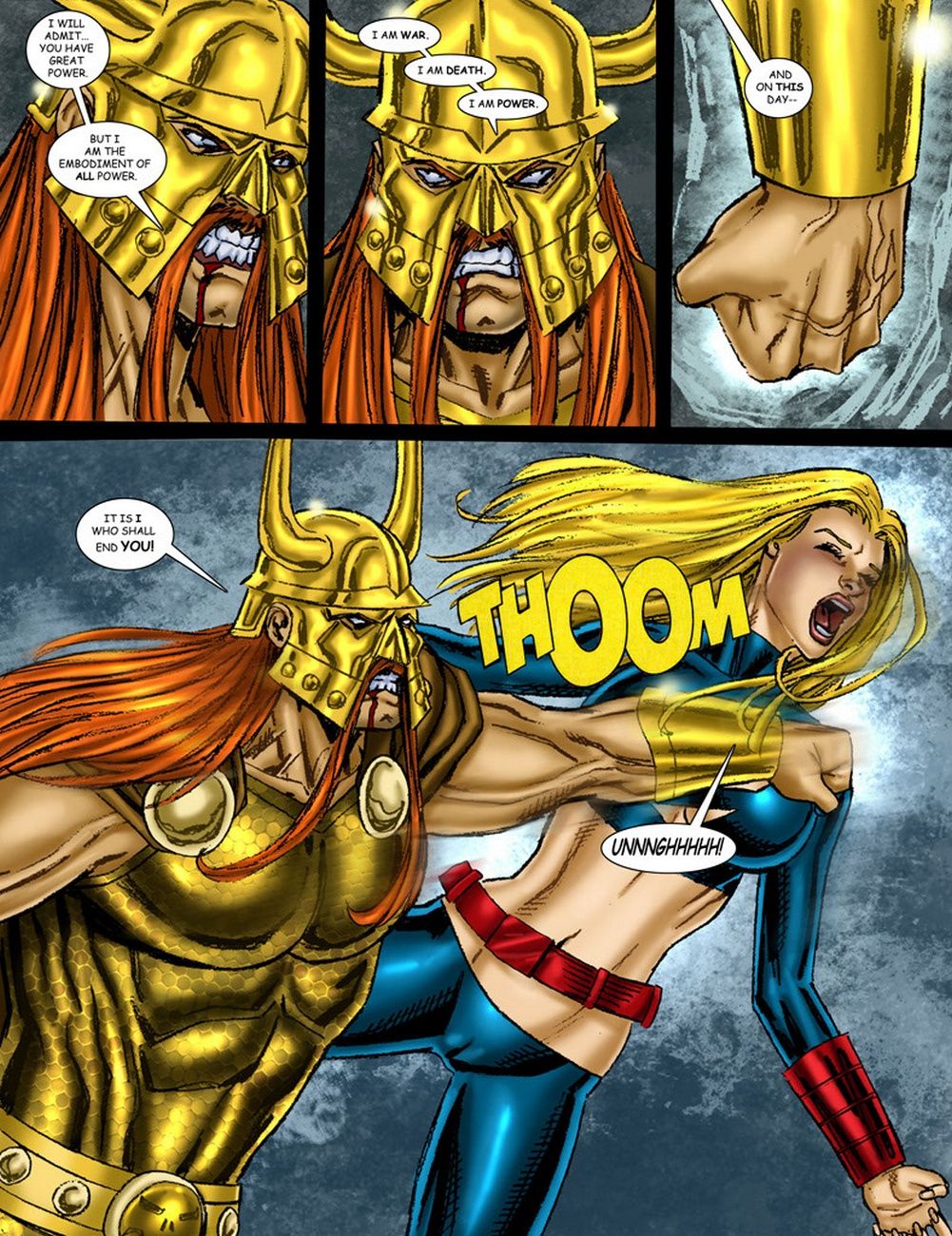 9 Superheroines Vs Warlord 3 page 7 full
