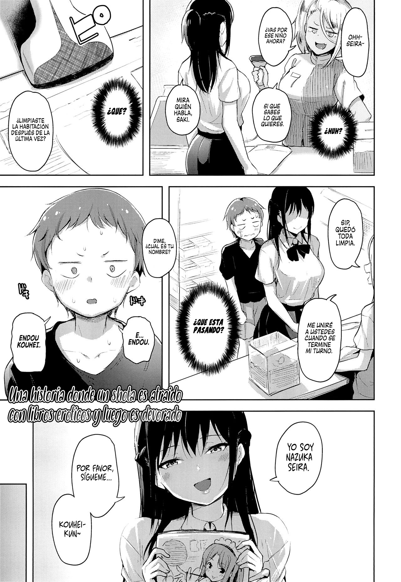 Erohon de Tsurareta Shota ga Taberareru Hon | Una historia donde un Shota es atraído con libros eroticos y luego es devorado page 5 full