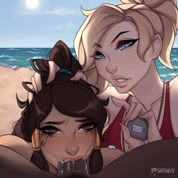 [Satanya] Beach Story (Overwatch) cover