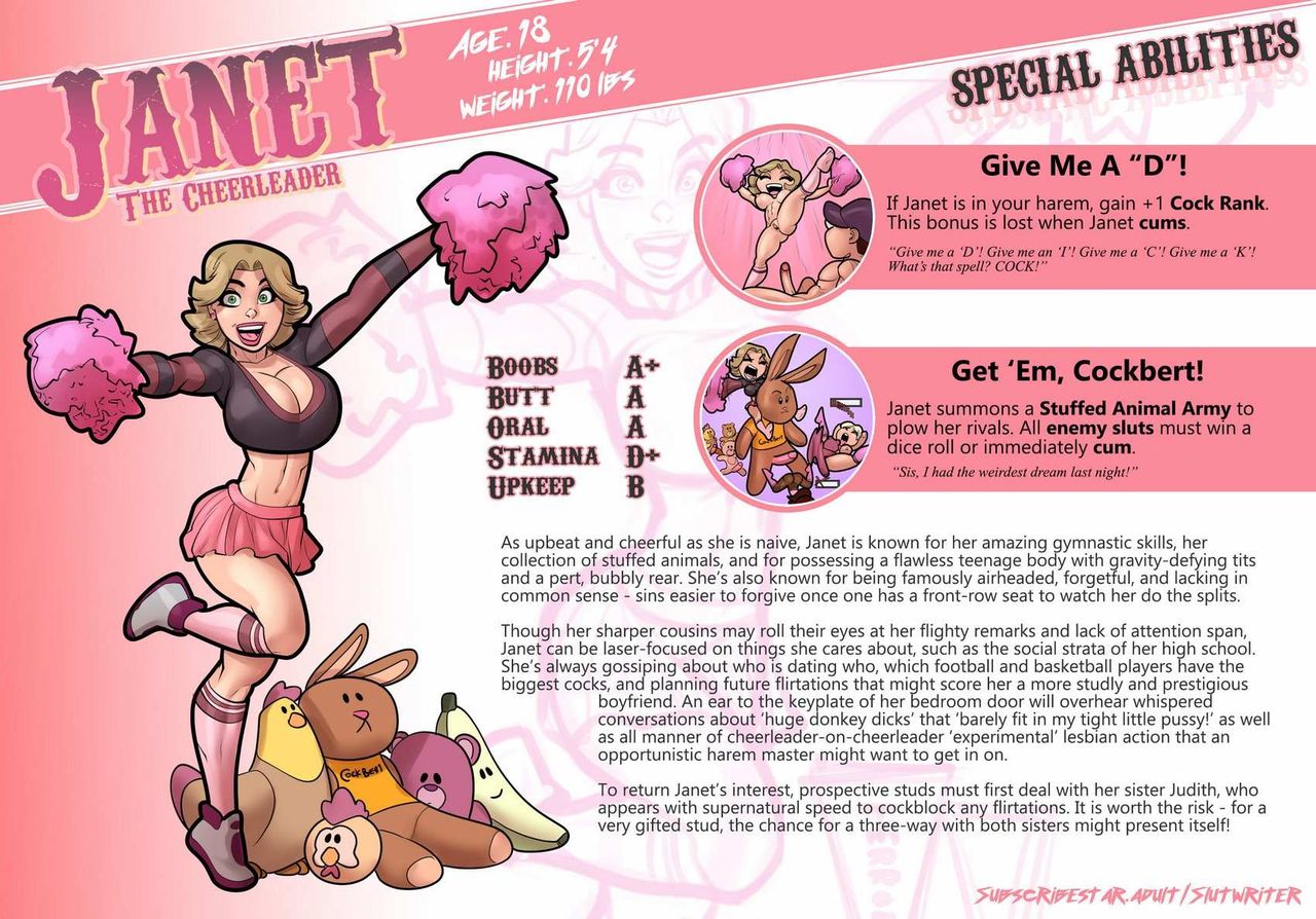 My Mom And Sister Are Size Queen Sluts - Character Sheet - english page 1 full