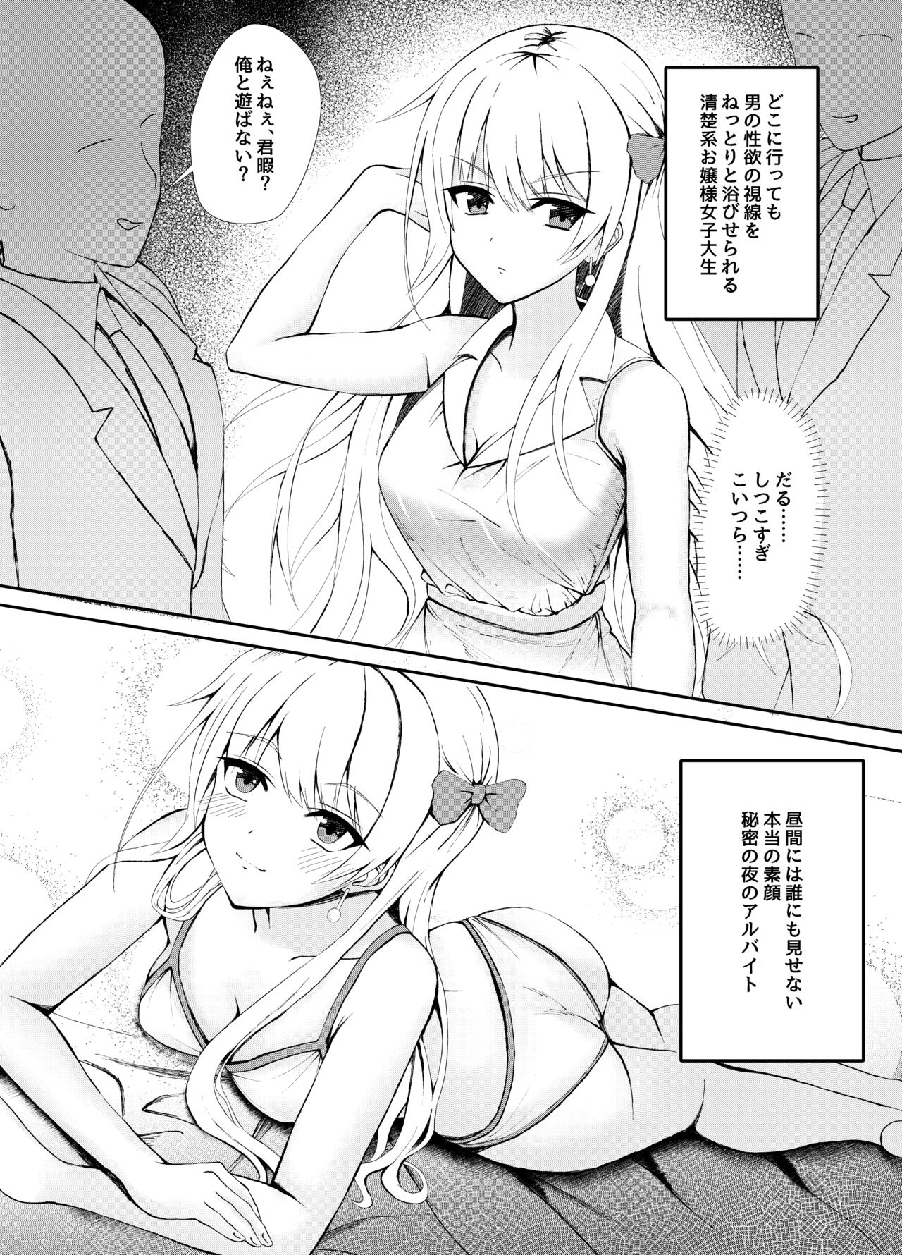 Mijika na Hito ni wa Mattaku Myaku Nashi dakedo Ura de wa H Shimakuri na Onnanoko no Manga page 1 full