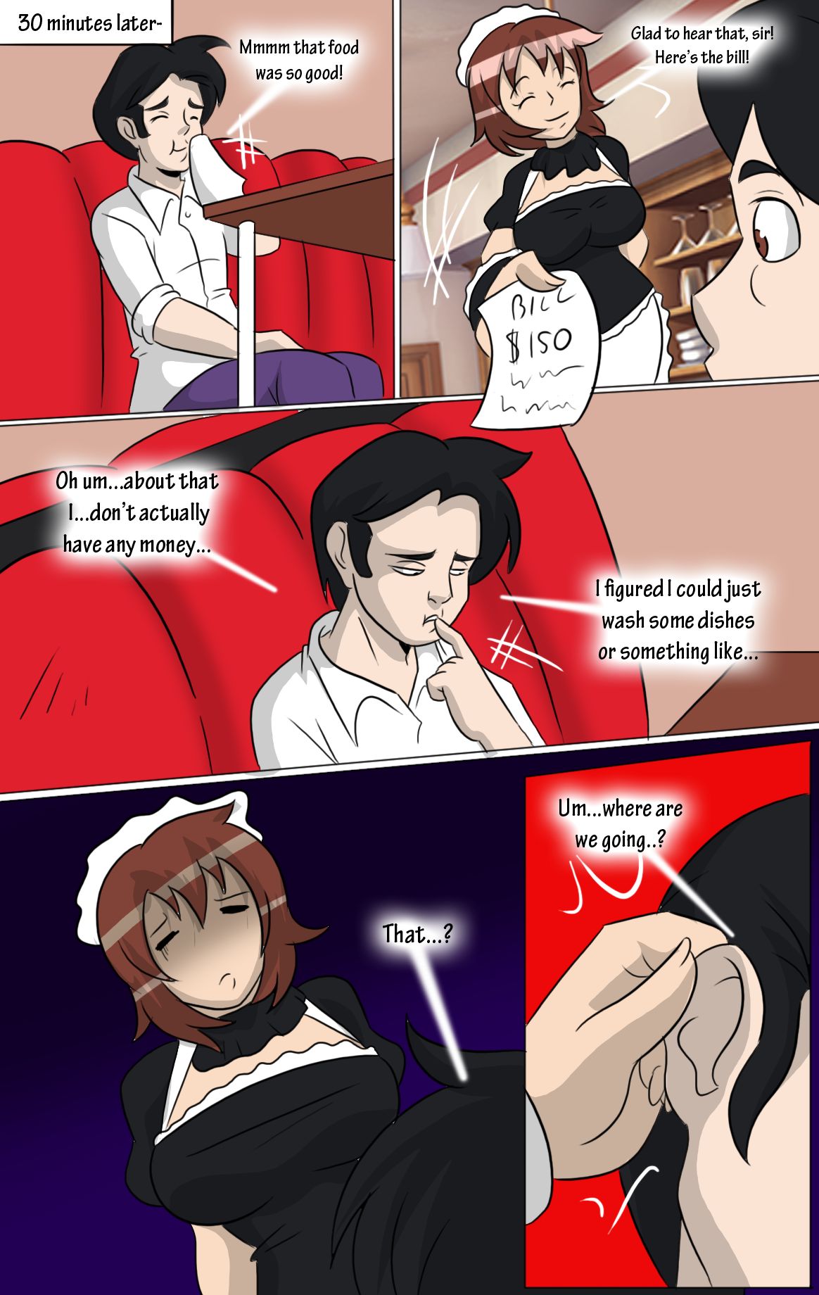 Maid for Sale TG Comic page 3 full