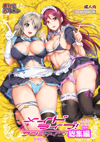 (C95) [Kuroneko Akaribon (Kamisiro Ryu)] Maid Live! Sunshine!! Soushuuhen | 메이드 라이브! 선샤인!! 종합편 (Love Live!) [Korean] cover