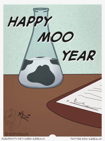 [Azrealm] Happy Moo Year cover