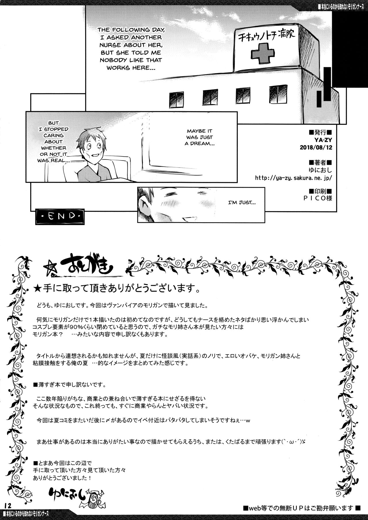 Hontou ni Iru no kamo Shirenai Morrigan Nurse page 12 full