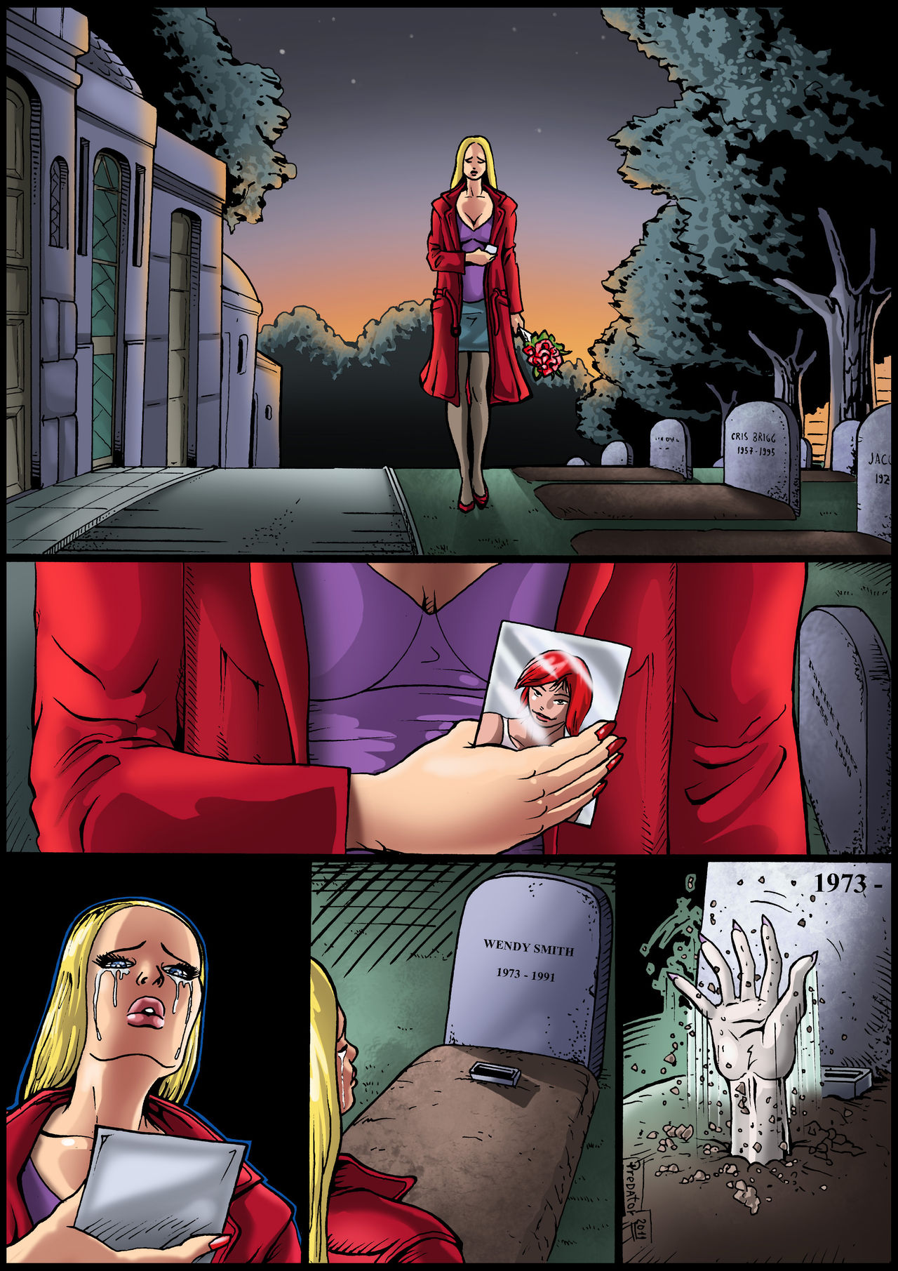Flowers for the Grave page 1 full