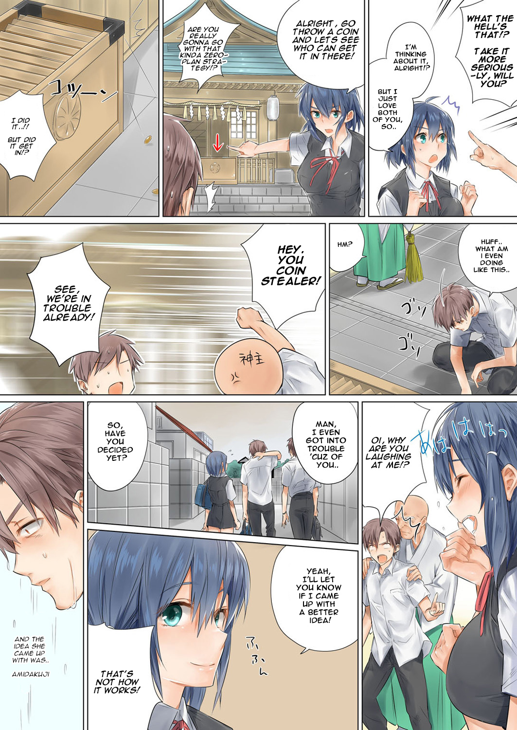 Netorare Kanojo -Kareshi  o Mae ni Futago  to Kyoushitsu Ecchi- Vol.01 page 12 full
