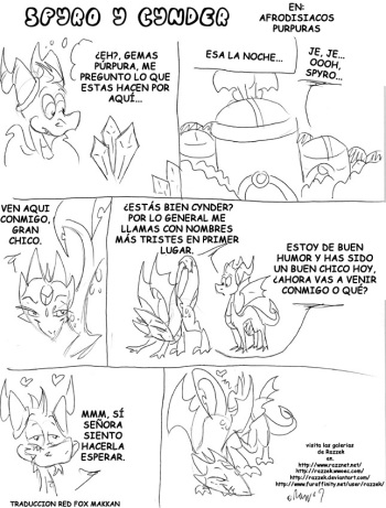 [Razzek] Una Noche Salvaje [Spyro & Cynder] [Spanish] [Red Fox Makkan] cover