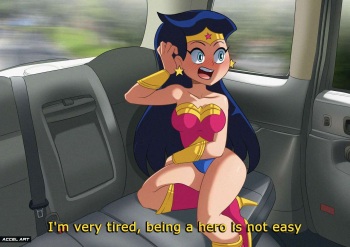 [Accel Art] Wonder Woman - waifu taxi (2019) cover