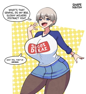 [ShapeSquish] Uzaki-Chan Breast Expansion sequence cover