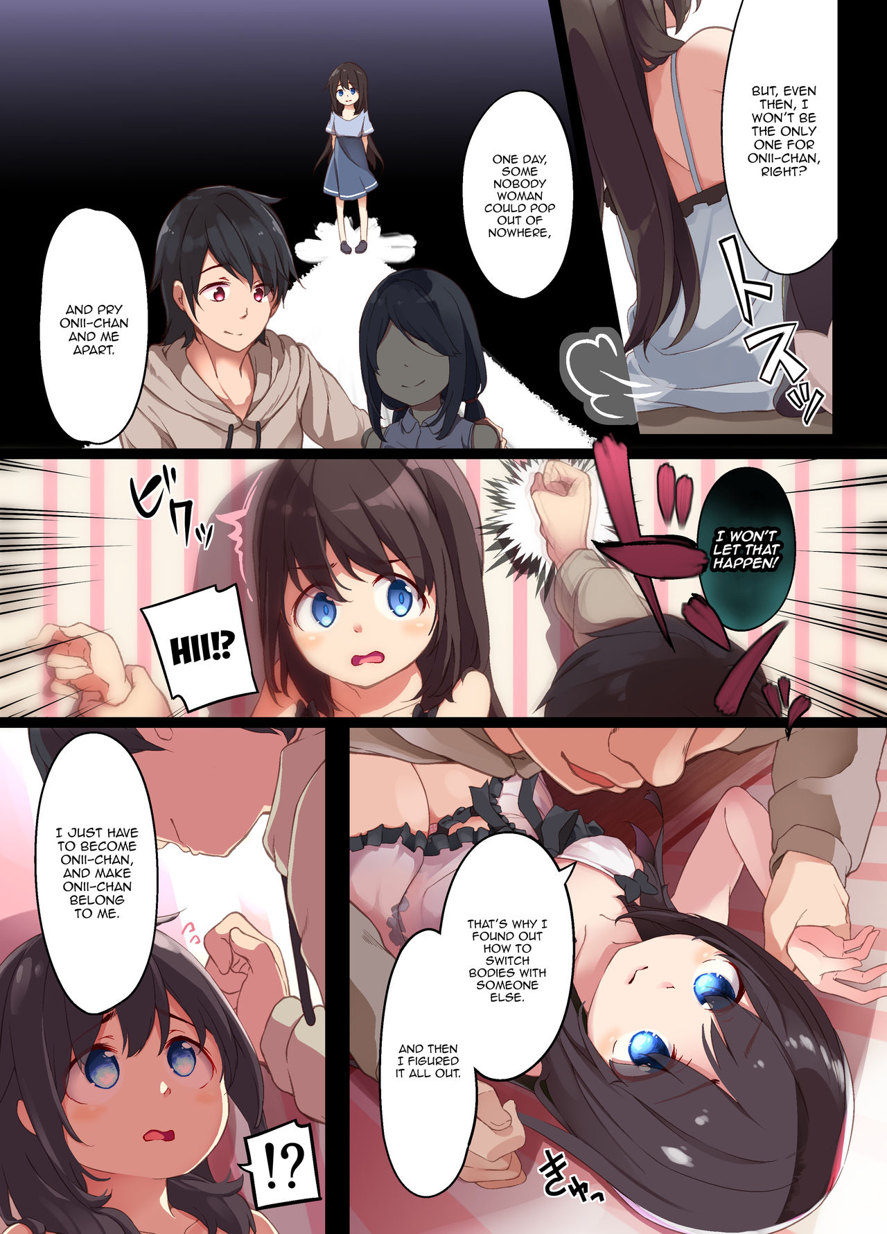 A Yandere Little Sister Wants to Be Impregnated by Her Big Brother, So She Switches Bodies With Him and They Have Baby-Making Sex page 12 full